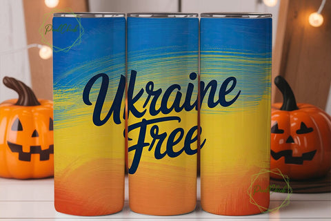 Free Ukraine 20oz Tumbler Wrap Sublimation PixelChick 