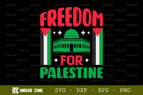 Freedom For Palestine SVG Freedom For Palestine Tshirt Bundle Palestine Quote Design, TG 0020 SVG Unique Zone 