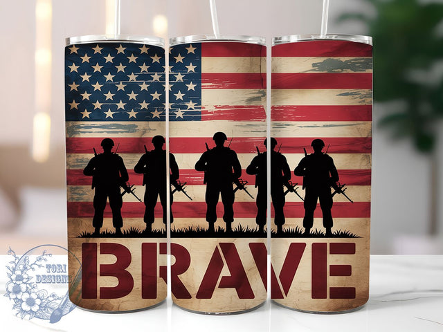 Freedom & Glory Patriotic Tumbler, 4th Of July Sublimation, USA Flag Tumbler PNG, America Brave Design, Independence Day Tumbler, 20oz Freedom Wrap, Red White Blue Tumbler Sublimation ToriDesigns 