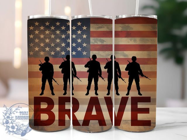Freedom & Glory Patriotic Tumbler, 4th Of July Sublimation, USA Flag Tumbler PNG, America Brave Design, Independence Day Tumbler, 20oz Freedom Wrap, Red White Blue Tumbler Sublimation ToriDesigns 