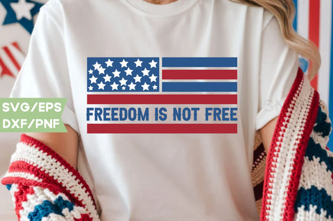 Freedom is not free, Patriotic Flag Svg Bundle, American Flag SVG Bundle, July 4th, Patriotic Svg, Fourth Of July,Funny Quote Svg,flag svg,flag PNG, SVG farhad farhad 
