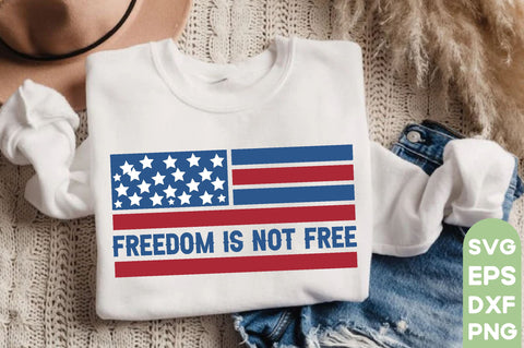 Freedom is not free, Patriotic Flag Svg Bundle, American Flag SVG Bundle, July 4th, Patriotic Svg, Fourth Of July,Funny Quote Svg,flag svg,flag PNG, SVG farhad farhad 