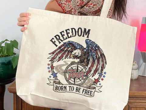 Freedom Tour Born To Be Free PNG, Patriotic Eagle png SVG DesignDestine 