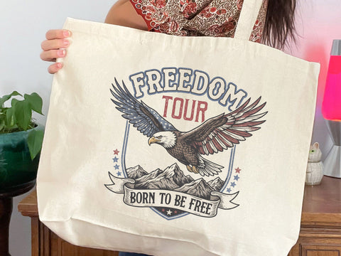 Freedom Tour Born To Be Free PNG, Patriotic Eagle png SVG DesignDestine 