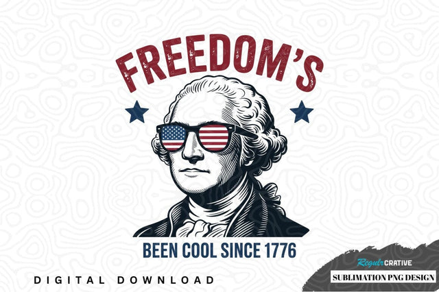 Freedom's george washington sublimation png design Sublimation Regulrcrative 