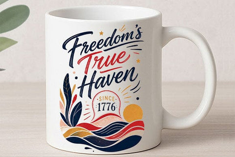 Freedom's True Haven PNG | Patriotic Americana Sublimation Design SVG BillahCrafts 