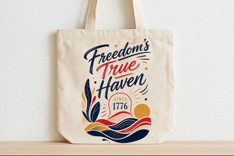 Freedom's True Haven PNG | Patriotic Americana Sublimation Design SVG BillahCrafts 