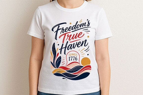 Freedom's True Haven PNG | Patriotic Americana Sublimation Design SVG BillahCrafts 