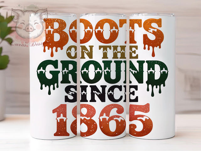 Freeish 1865 & Black History Tumbler Wrap, Juneteenth Tumbler Wrap, Freeish Since 1865, 20oz Sublimation Design, Black History Gift, Empowerment Tumbler Wrap Sublimation Lara' s Designs 