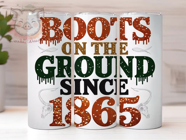 Freeish 1865 & Black History Tumbler Wrap, Juneteenth Tumbler Wrap, Freeish Since 1865, 20oz Sublimation Design, Black History Gift, Empowerment Tumbler Wrap Sublimation Lara' s Designs 