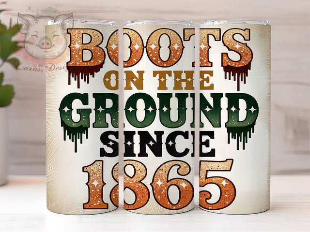 Freeish 1865 & Black History Tumbler Wrap, Juneteenth Tumbler Wrap, Freeish Since 1865, 20oz Sublimation Design, Black History Gift, Empowerment Tumbler Wrap Sublimation Lara' s Designs 