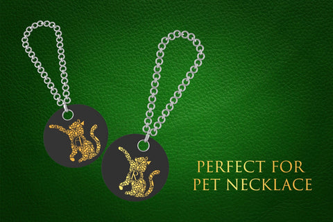 Freezy Cat Mandala Monogram Font Dm Letter Studio 