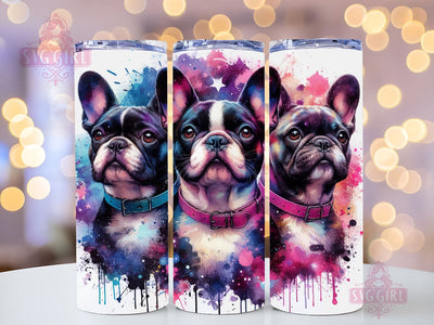 French Bulldog 20oz Tumbler Wrap Sublimation Design, Straight Tapered Tumbler Wrap, Dog Lover Tumbler Png, Instant Digital Download Sublimation SvggirlplusArt 