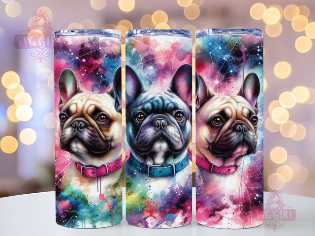 French Bulldog 20oz Tumbler Wrap Sublimation Design, Straight Tapered Tumbler Wrap, Dog Lover Tumbler Png, Instant Digital Download Sublimation SvggirlplusArt 