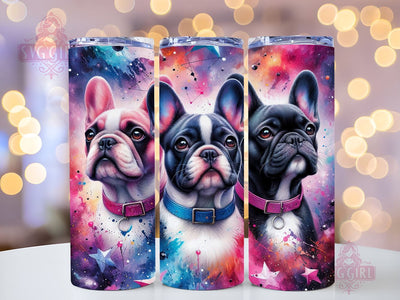 French Bulldog 20oz Tumbler Wrap Sublimation Design, Straight Tapered Tumbler Wrap, Dog Lover Tumbler Png, Instant Digital Download Sublimation SvggirlplusArt 