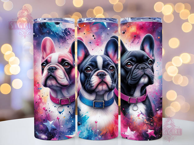 French Bulldog 20oz Tumbler Wrap Sublimation Design, Straight Tapered Tumbler Wrap, Dog Lover Tumbler Png, Instant Digital Download Sublimation SvggirlplusArt 