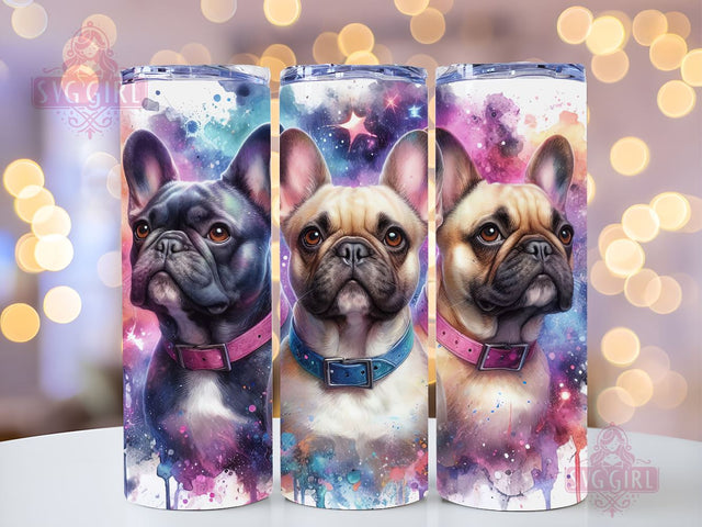 French Bulldog 20oz Tumbler Wrap Sublimation Design, Straight Tapered Tumbler Wrap, Dog Lover Tumbler Png, Instant Digital Download Sublimation SvggirlplusArt 