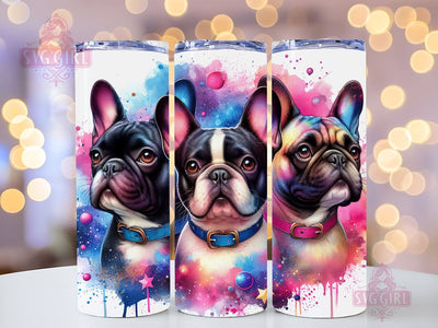 French Bulldog 20oz Tumbler Wrap Sublimation Design, Straight Tapered Tumbler Wrap, Dog Lover Tumbler Png, Instant Digital Download Sublimation SvggirlplusArt 