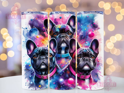French Bulldog 20oz Tumbler Wrap Sublimation Design, Straight Tapered Tumbler Wrap, Dog Lover Tumbler Png, Instant Digital Download Sublimation SvggirlplusArt 