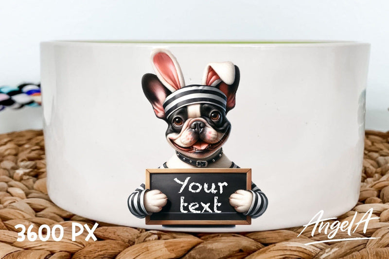 French bulldog / Easter dog / bad bunny / funny dog clipart Sublimation Angelina Semenova 