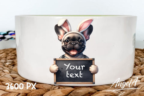 French bulldog / Easter dog clipart / bunny ears/ funny dog Sublimation Angelina Semenova 