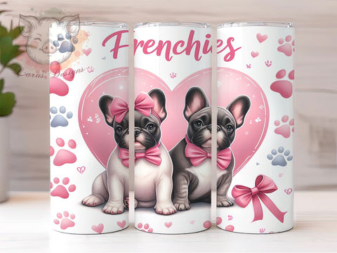 French Bulldogs 20oz Tumbler Png, Straight & Tapered Tumbler Png, Bulldogs Lovers Tumbler Png, Digital Download PNG Sublimation Lara' s Designs 