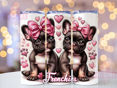French Bulldogs 20oz Tumbler Wrap Sublimation Design, Straight Tapered Tumbler Wrap, Bulldogs Lovers Tumbler Png, Instant Digital Download Sublimation SvggirlplusArt 