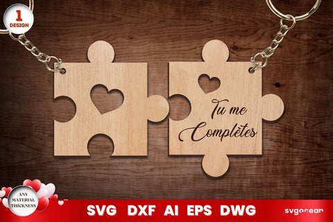 French Valentine's Day Keychains SVG SvgOcean 