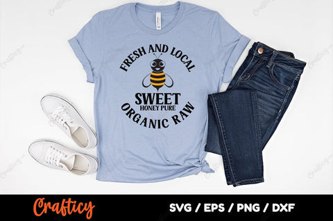 Fresh And Local Sweet Honey Pure Organic Raw SVG Design SVG Designangry 