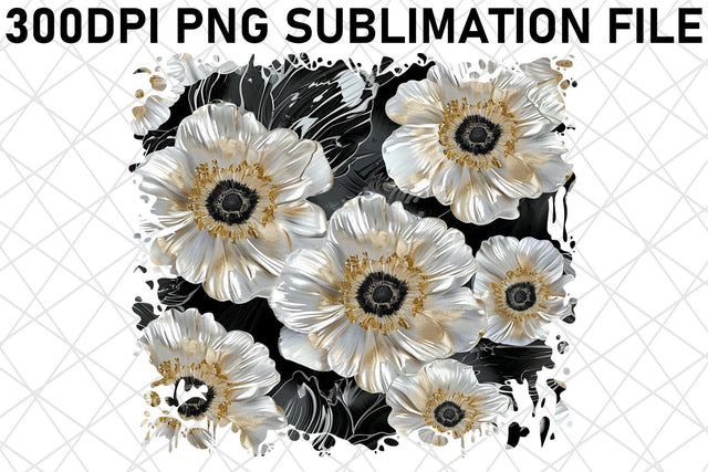 Fresh and Vibrant Flower Patterns Sublimation afrosvg 