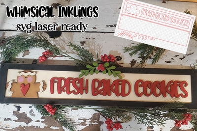 Fresh Baked Cookies Sign Laser SVG SVG Whimsical Inklings 