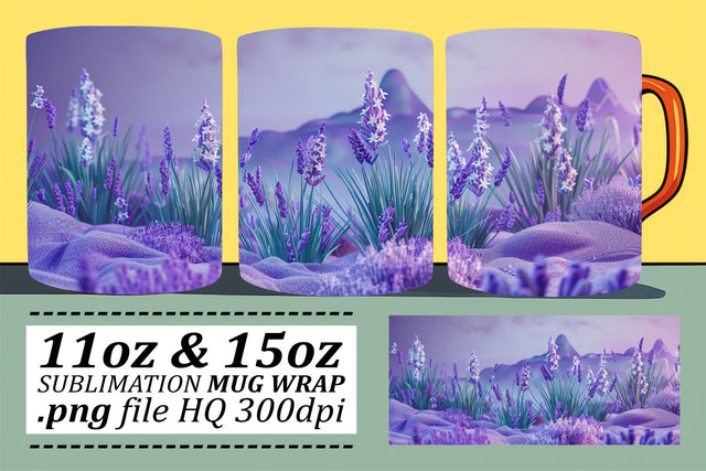 Fresh Bloom Mug Wrap - Sublimated Beauty for Mugs Sublimation afrosvg 