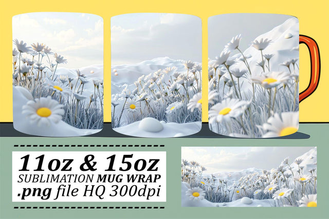 Fresh Blossom Cup Charm - Sublimation Delight for Cups Sublimation afrosvg 