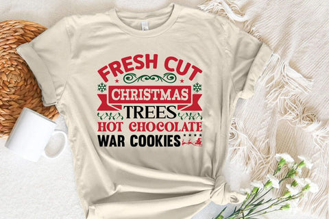 Fresh Cut Christmas Trees Hot Chocolate War Cookies SVG Angelina750 