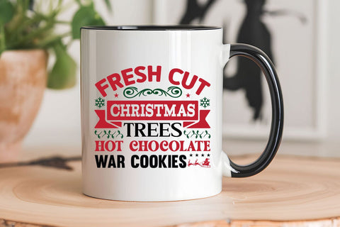 Fresh Cut Christmas Trees Hot Chocolate War Cookies SVG Angelina750 