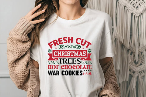 Fresh Cut Christmas Trees Hot Chocolate War Cookies SVG Angelina750 