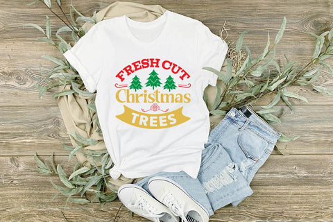 Fresh cut christmas trees SVG Angelina750 