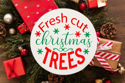 Fresh cut christmas trees SVG Angelina750 