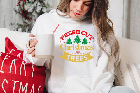 Fresh cut christmas trees SVG Angelina750 