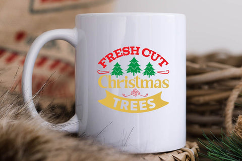 Fresh cut christmas trees SVG Angelina750 
