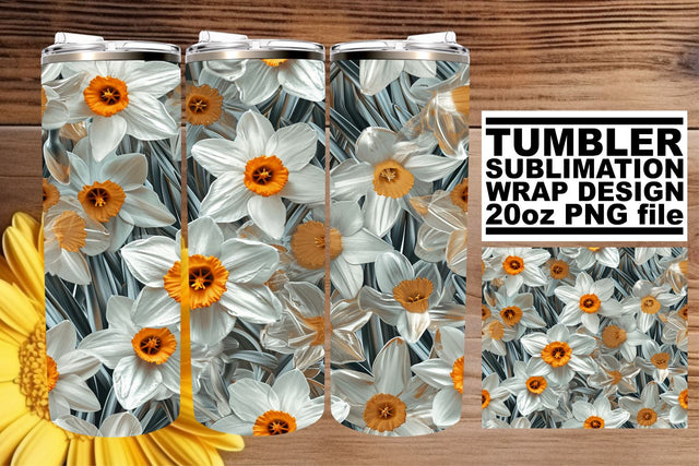 Fresh Floral Vibes Tumbler Wrap: Petal Parade Sublimation afrosvg 