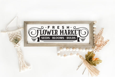 Fresh Flower Market - Farmhouse Sign SVG SVG CraftLabSVG 