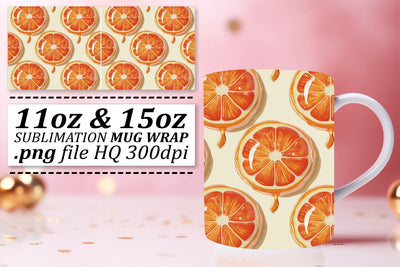 Fresh Harvest Mug Art: Playful Fruit Design Sublimation afrosvg 