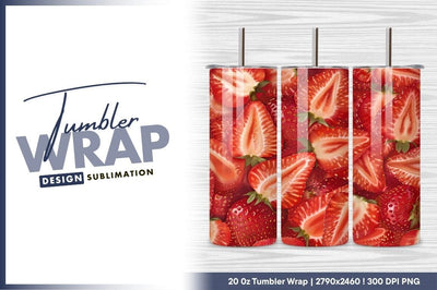 Fresh Juicy Strawberries Background Food Photography Close Up Sublimation Regulrcrative 