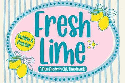 Fresh Lime Font Studio Natural Ink 