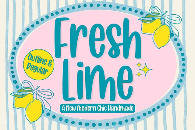 Fresh Lime Font Studio Natural Ink 