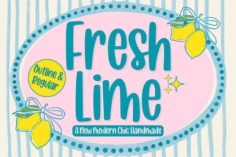 Fresh Lime Font Studio Natural Ink 