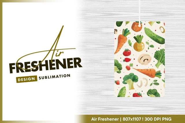 Fresh organic vegetables watercolor pattern illustration Sublimation Regulrcrative 