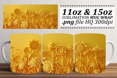 Fresh Petal Mug Artistry - Sublimation Magic for Spring Cups Sublimation afrosvg 