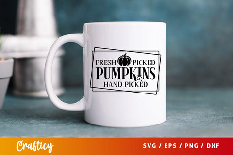 Fresh picked pumpkins hand picked SVG Design SVG Designangry 